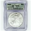 Image 1 : 2000 American Silver Eagle ICG MS70
