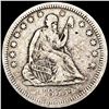 Image 1 : 1855 Arws Seated Liberty Quarter NICELY CIRCULATED