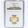 Image 1 : 1918I 1 Sov .24oz India Gold NGC MS61