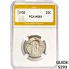 Image 1 : 1930 Standing Liberty Quarter PGA MS61