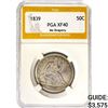 Image 1 : 1839 Seated Liberty Half Dollar PGA XF40 No Draper