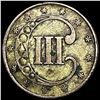 Image 2 : 1853 Silver Three Cent NEARLY UNCIRCULATED