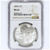 Image 1 : 1890-S Morgan Silver Dollar NGC MS62
