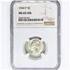 Image 1 : 1944-P Jefferson Nickel NGC MS65 5FS