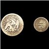 Image 2 : (2) Varied US Coins (1853, 1854-O) NICELY CIRCULAT