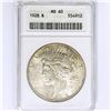 Image 1 : 1928 Silver Peace Dollar ANACS MS60