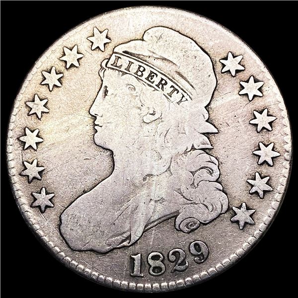 1829 Capped Bust Half Dollar NICELY CIRCULATED