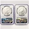 Image 2 : 1922-D Set (2) Silver Peace Dollar NGC MS62