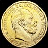 Image 1 : 1873 Germany .2305oz Gold 20 Mark UNCIRCULATED