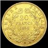 Image 2 : 1858-A France .1867oz Gold 20 Francs CLOSELY UNCIR