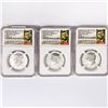 Image 1 : 2014-W Set (3) Kennedy 50C NGC PF HR, Rev PF