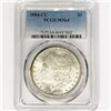 Image 1 : 1884 Morgan Silver Dollar PCGS MS64