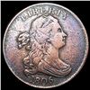 Image 1 : 1806 Sm 6 No Stems Draped Bust Half Cent LIGHTLY C