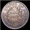 Image 2 : 1806 Sm 6 No Stems Draped Bust Half Cent LIGHTLY C