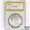Image 1 : 1882-CC Morgan Silver Dollar PGA MS65