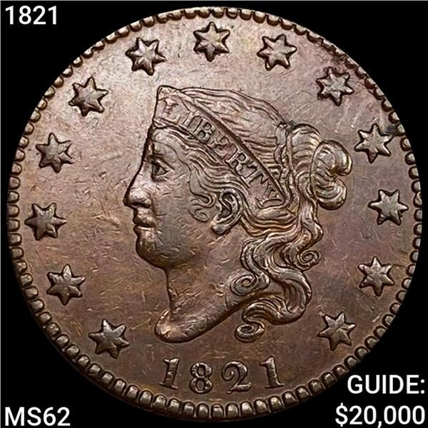 1821 Coronet Head Large Cent UNCIRCULATED