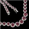 Image 3 : Natural Pigeon Blood Red Ruby Necklace