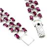 Image 3 : Natural Stunning Rhodolite Garnet Bracelet