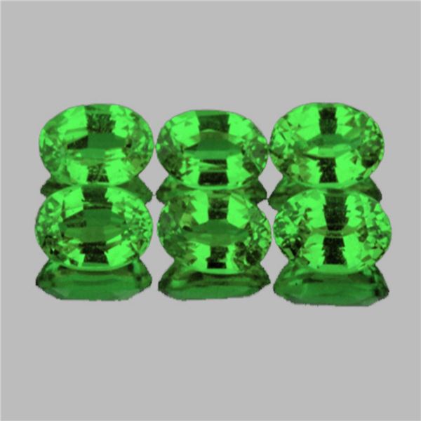 Natural  Chrome Green Tsavorite Garnet {Flawless-VVS}