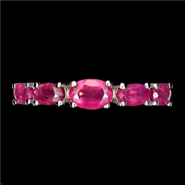 Natural Oval Red Ruby Ring