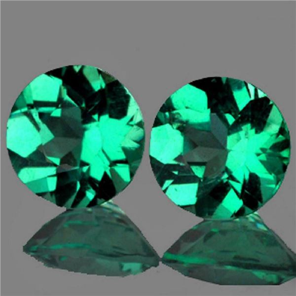 Natural Paraiba Green Blue Apatite Pair 5.70 MM - VVS