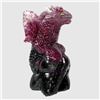 Image 1 : Natural Hand Carved Ruby/Sapphire Dragon