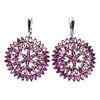Image 1 : Natural Marquise Rhodolite Garnet Earrings
