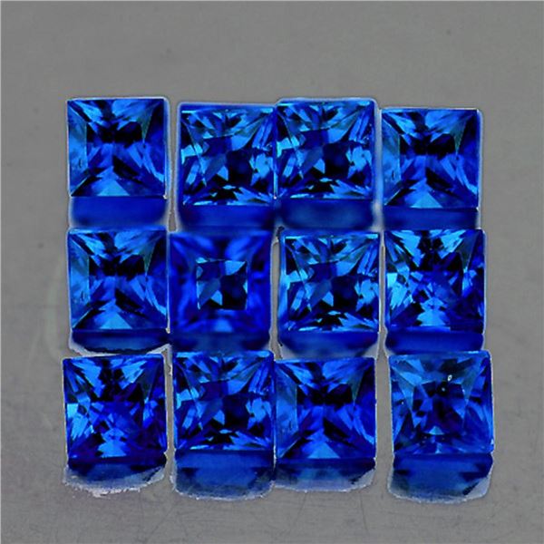 Natural Corn Flower Blue Sapphire 12 Pcs [Flawless-VVS]