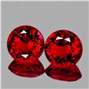 Image 1 : Natural Crimson Red Brazil Topaz Pair  {Flawless-VVS1}