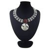 Image 1 : Natural Multi-Color Stone Diamond Polished Necklace