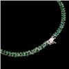 Image 3 : Natural Columbian Emerald & Genuine Ruby 13x11 Necklace