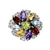 Image 1 : Natural  Topaz Amethyst Citrine Ring
