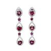 Image 2 : Natural Rhodolite Garnet Earrings