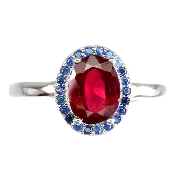 Natural  Ruby  & Sapphire Ring