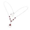 Image 3 : Natural Pigeon Blood  Red Ruby Necklace
