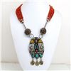 Image 1 : Tibet Natural Stone Tribal Queen Royal Necklace