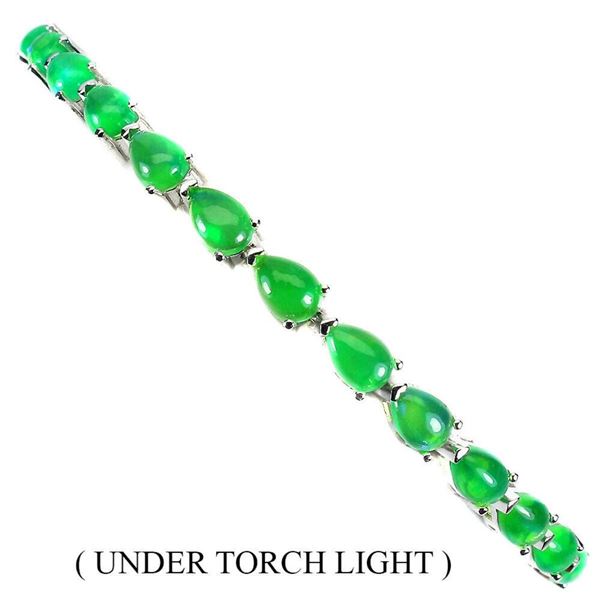 Natural Ethiopan Green Opal Bracelet