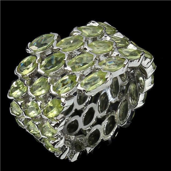 Natural Marquise Peridot Ring