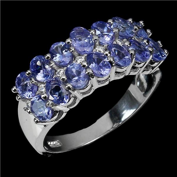 Natural Blue Tanzanite Ring