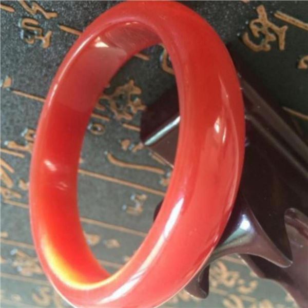 Chinese Jade Orange/Red Bangle