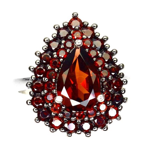 Natural Mozambique Garnet Ring