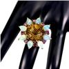 Image 2 : Natural Ethopian White Opal & Citrine Ring