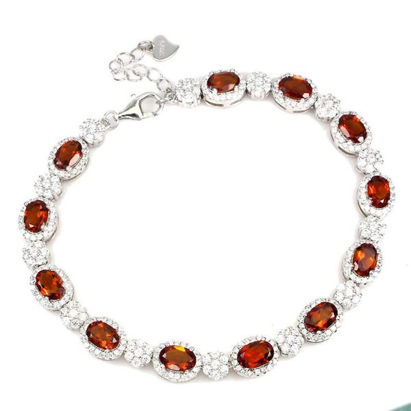 Natural Brazil Unheated Oval Citrine Bracelet