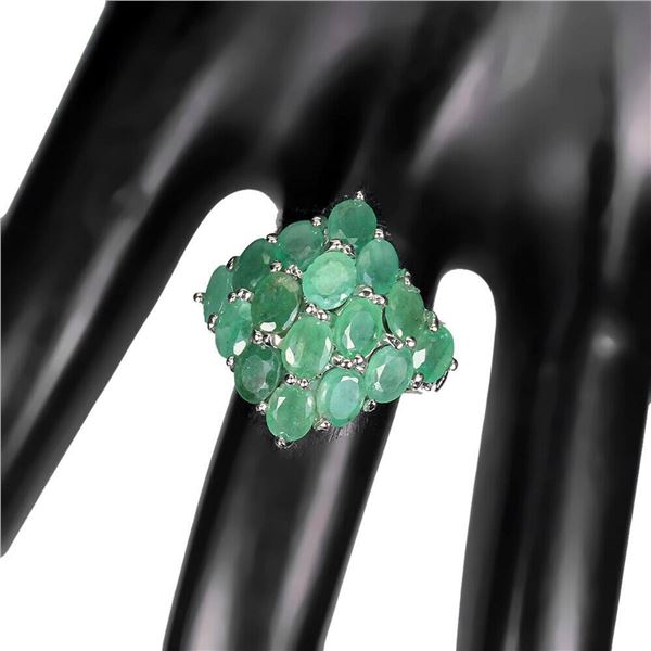 Natural Colombian Emerald Ring