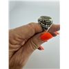 Image 2 : KELLY MITCHELL: Designer 18K Yellow Gold and Sterling Silver Diamond Ring