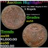 ***Auction Highlight*** Russia 1781/0?? 5 Kopeks C# 59.3 Grades Select AU (fc)