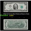 1976 $2 Green Seal Federal Reseve Note Grades Gem CU
