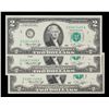 Image 6 : Set of 3 Consecutive 1976 $2 Green Seal Federal Reseve Note Grades CU