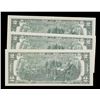 Image 7 : Set of 3 Consecutive 1976 $2 Green Seal Federal Reseve Note Grades CU