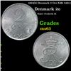 1964(h) Denmark 2 Ore KM# 840.2 Grades Select Unc